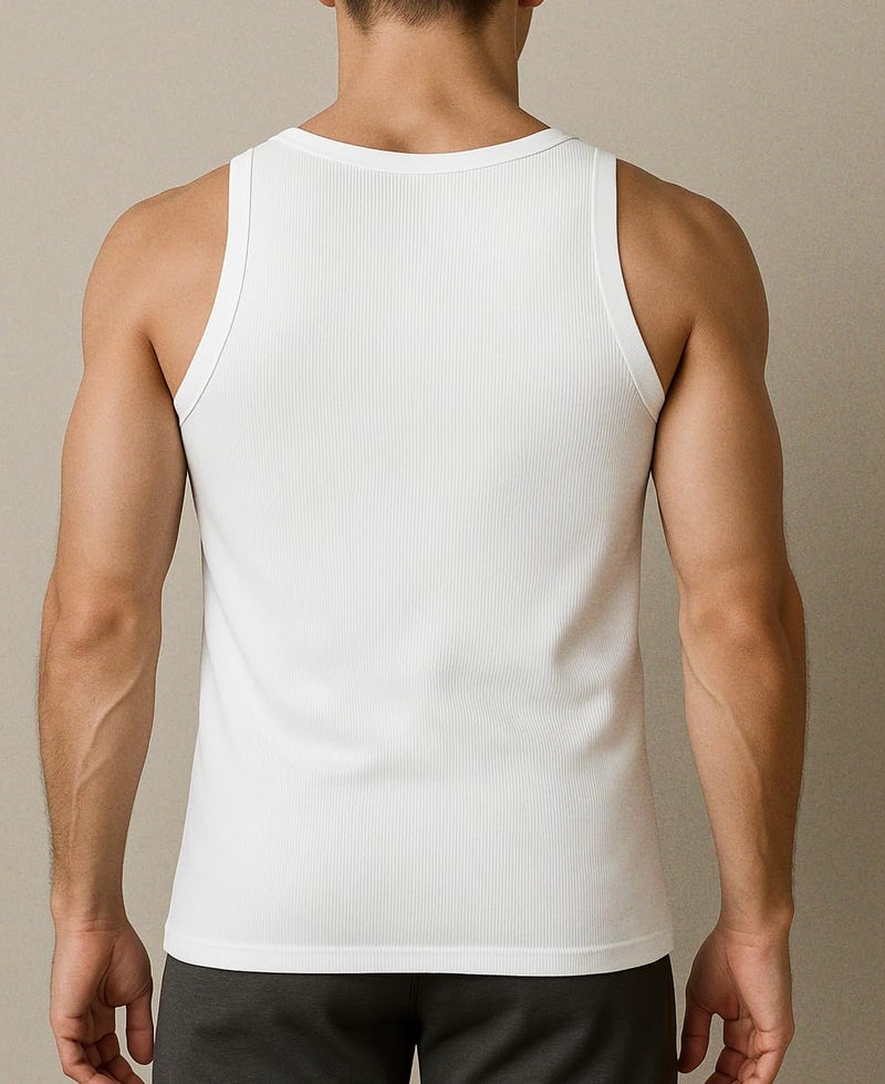 Andrew Scott Men's Cotton A-Shirt Tanks | Tag Free 100% Cotton Tank Tops | Multi Packs & Colors - Image 3