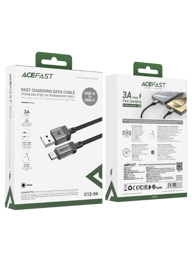 ACEFAST Charging Data Cable C12-04 USB-A to USB-C - Image 5