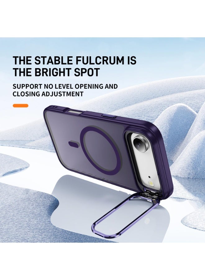 عام for iPhone 17 Air Case Compatible with Magsafe Accessories, Magnetic Translucent Phone Case for iPhone 17 Air with Hidden Lens Stand - Image 2