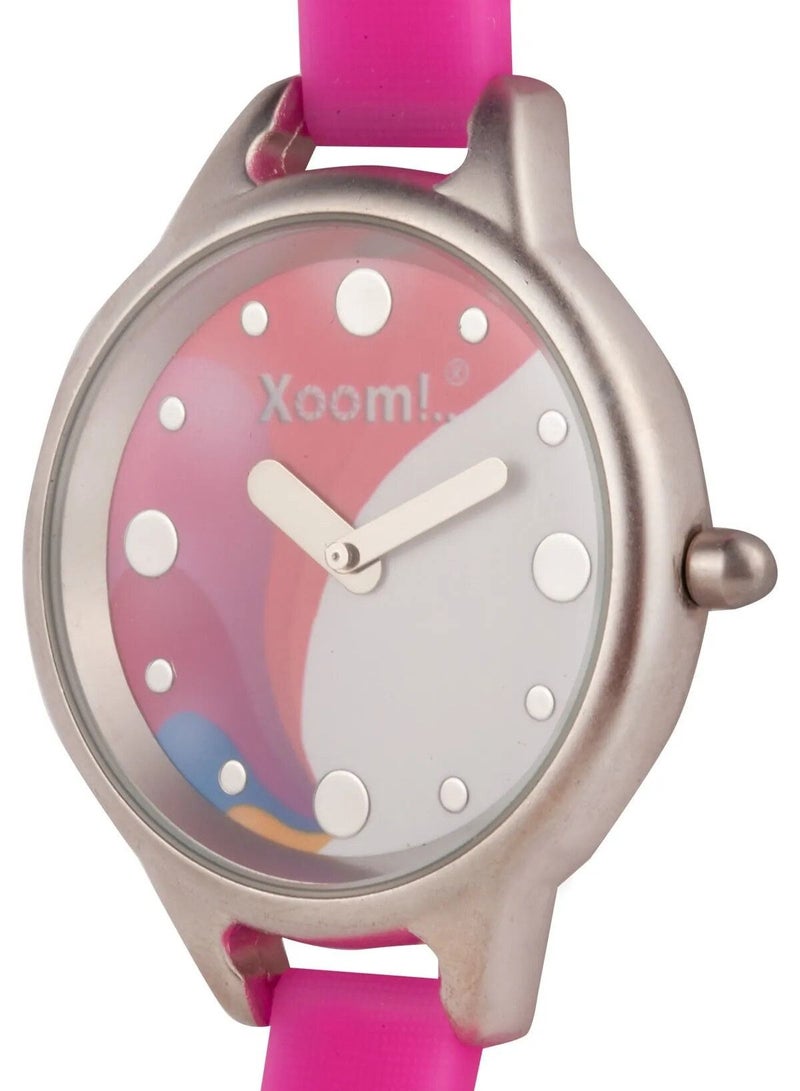 Xoom Wristwatch Women Waterproof Stainless Steel  Silicon Strap Durable - Image 4