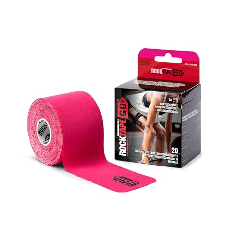 ROCKTAPE شريط كينيسيوLOGY لاصق مسبق القطع من روك تيب - وردي - Image 2