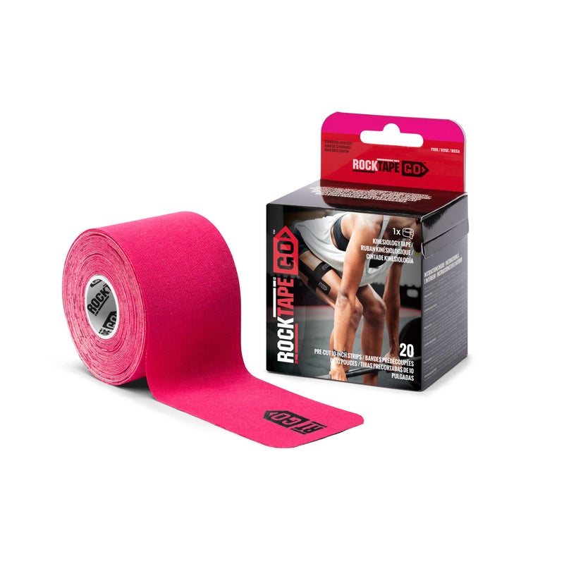 ROCKTAPE شريط كينيسيوLOGY لاصق مسبق القطع من روك تيب - وردي - Image 3