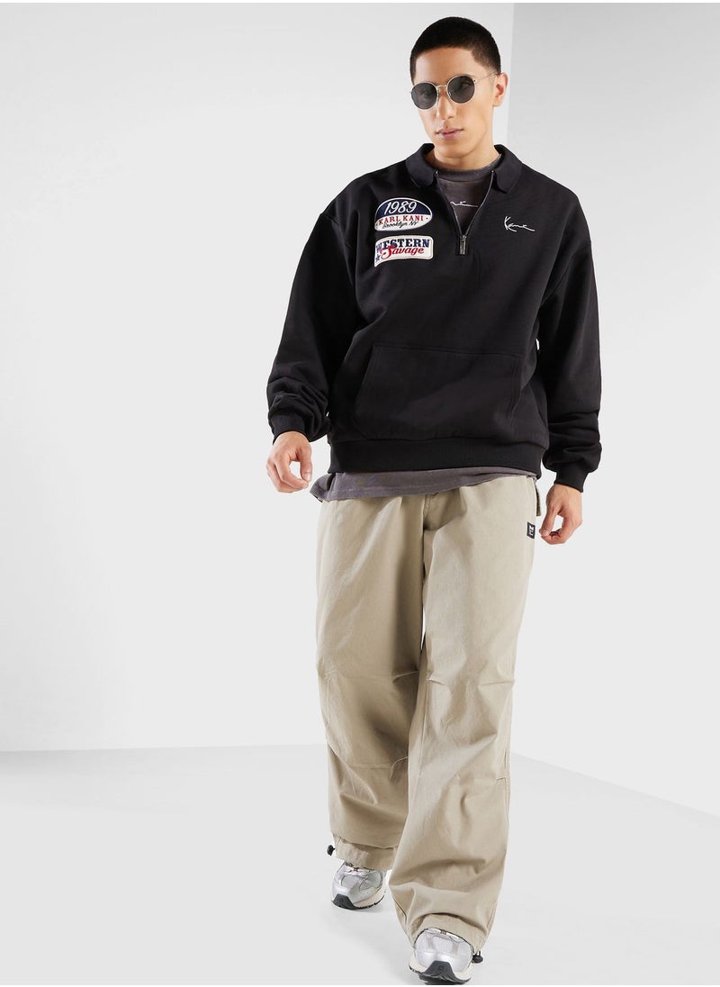 Karl Kani - Chest Signature Patch Os Troyer Polo - Image 1