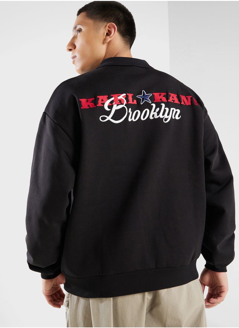 Karl Kani - Chest Signature Patch Os Troyer Polo - Image 1
