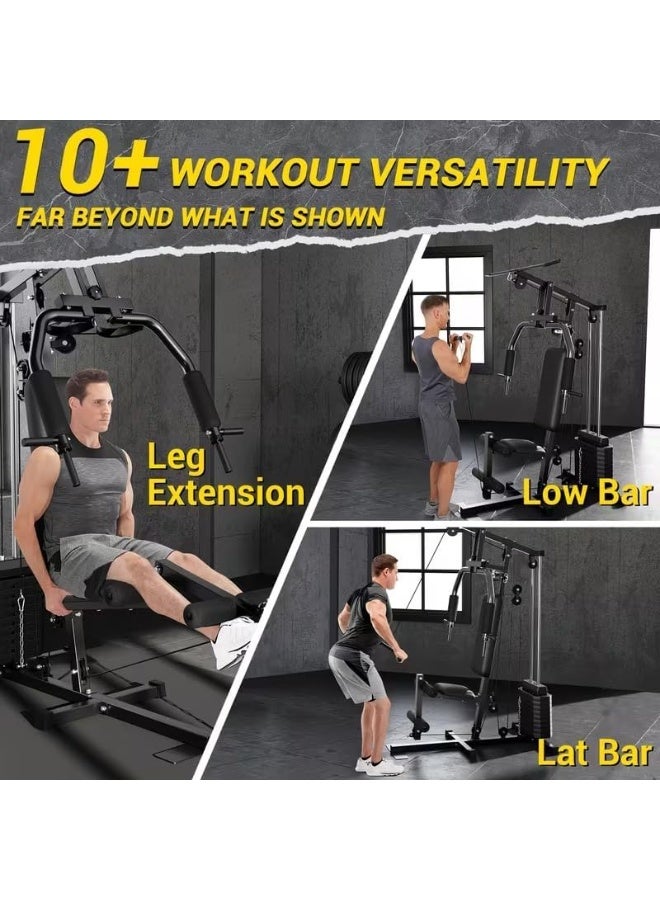 سبورت كيو جهاز جيم منزلي متعدد الوظائف SportQ® | محطة تمارين شاملة للصدر والظهر والذراعين والساقين مع أوزان مدمجة ونظام بكرات قوي – جهاز فتنس متكامل للمنزل وزن 100 رطل - Image 3