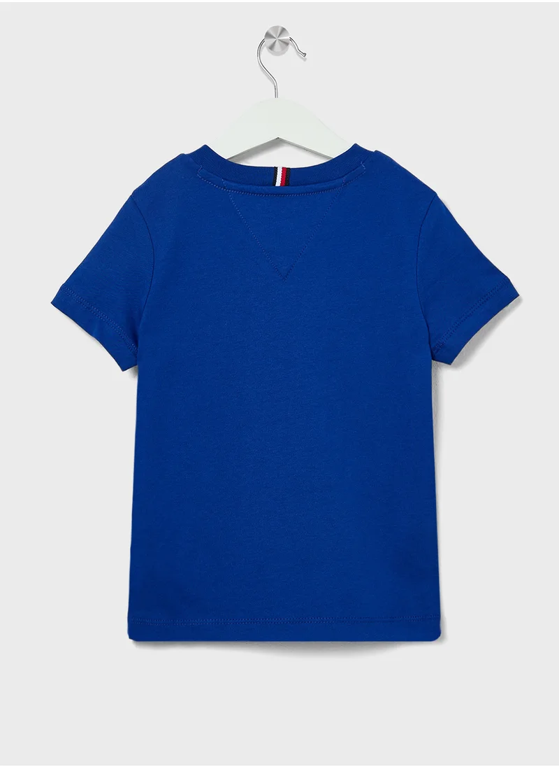 تومي هيلفيغر Youth Monotype 1985 Logo Label Regular T-Shirt