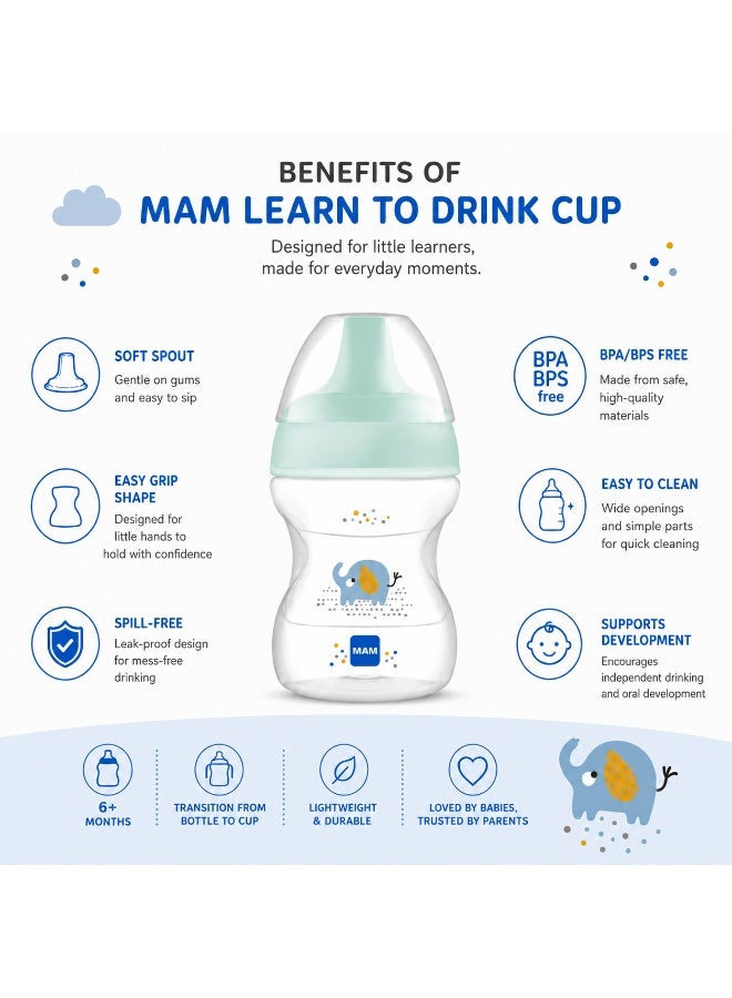 MAM Learn to Drink Training Cup for Babies and Toddlers, 190 ml, Girl - Image 5