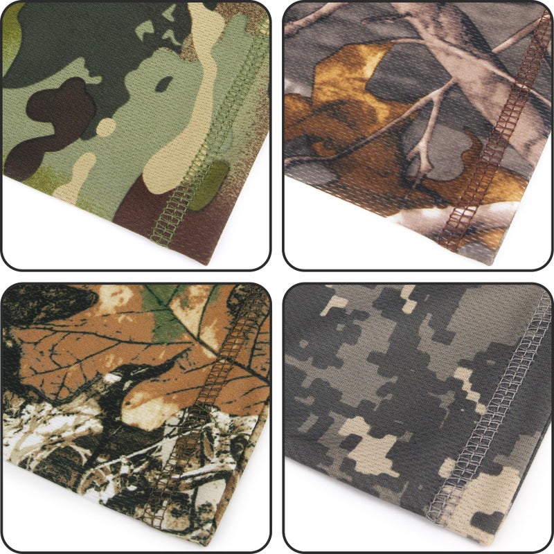 Volein 6-Pack Neck Gaiter Face Mask, Sun Cooling Dust Camouflage Face Shield, Reusable Washable Bandana - Image 3