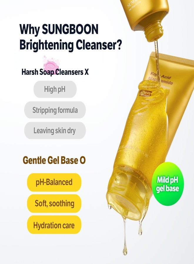 SUNGBOON EDITOR [Original Kojic Acid Niacinamide Radiance Soothing Gel Cleanser | Brightening Korean Face Wash with Turmeric for Dark Spots, Glass Skin & Gentle Deep Pore Cleansing - Image 5