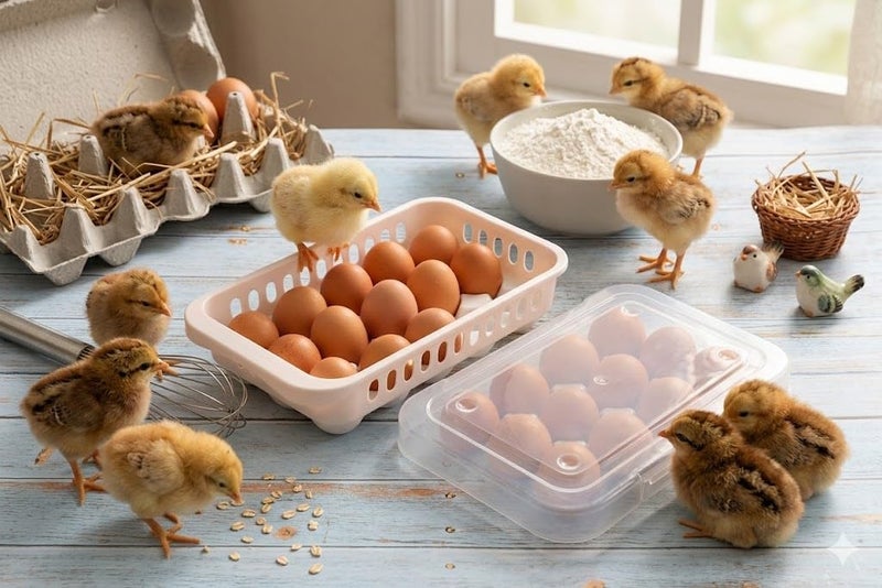 Egg Holder 15 Grid Storage Box with Lid for Refrigerator Fridge Stackable Plastic Tray Container Kitchen Organizer - Image 3
