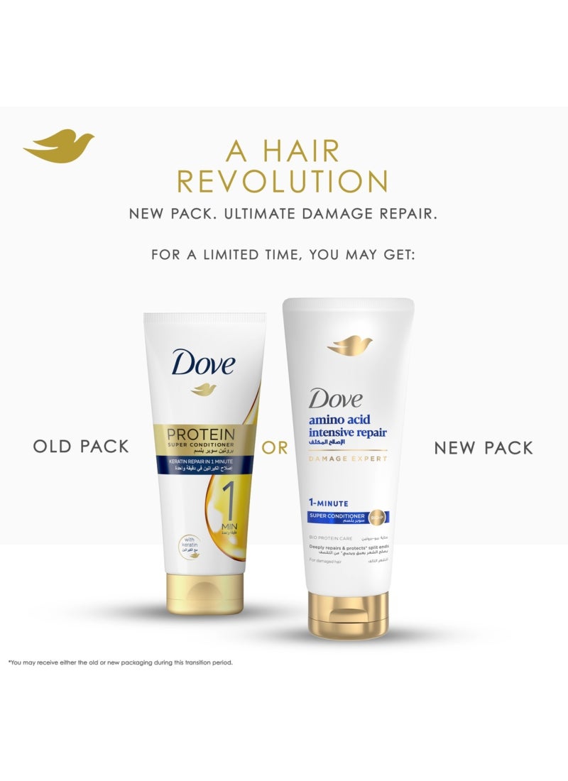 Dove بلسم بروتين سوبر يصلح الشعر التالف في دقيقة واحدة مع الكيراتين - Image 3