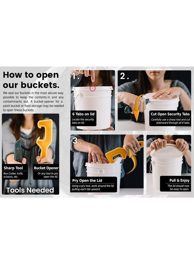 earthborn elements مسحوق كربونات الكالسيوم (1 جالون)، مضاد حموضة طبيعي، مسحوق حجر جيري، دلو قابل لإعادة الإغلاق - Image 5