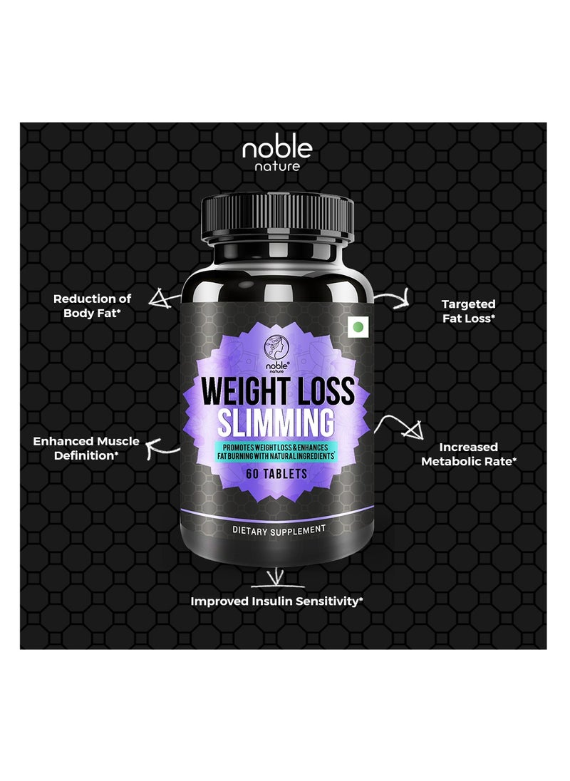 noble nature Noble Nature Weight Loss Slimming - 60 Tablets - Promotes Weight Loss and Enhances Fat Burning with Natural Ingredients  - Image 5
