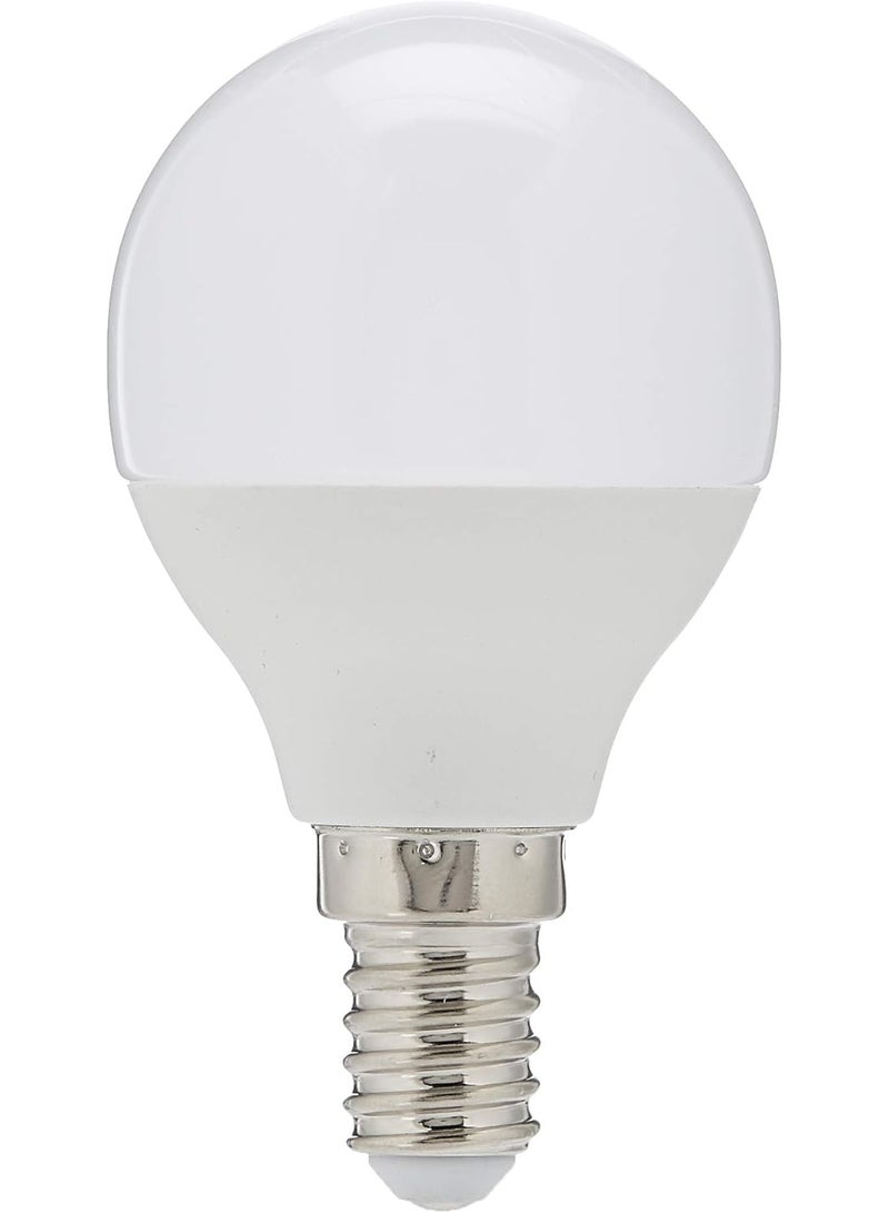 Narken 1 Pack 7W Small Edison Screw Daylight Cool white 6500K LED Power Saving Plastic coated Aluminum Round Lamp Bulb Light. - Image 1