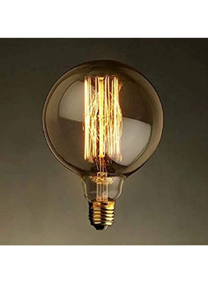QUESERA LED Light Bulb Dimmable Equivalent 40W Vintage Edison Incandescent Amber Round Lamp Shade for Decorate Kitchen Cafe by Fulite - Image 4