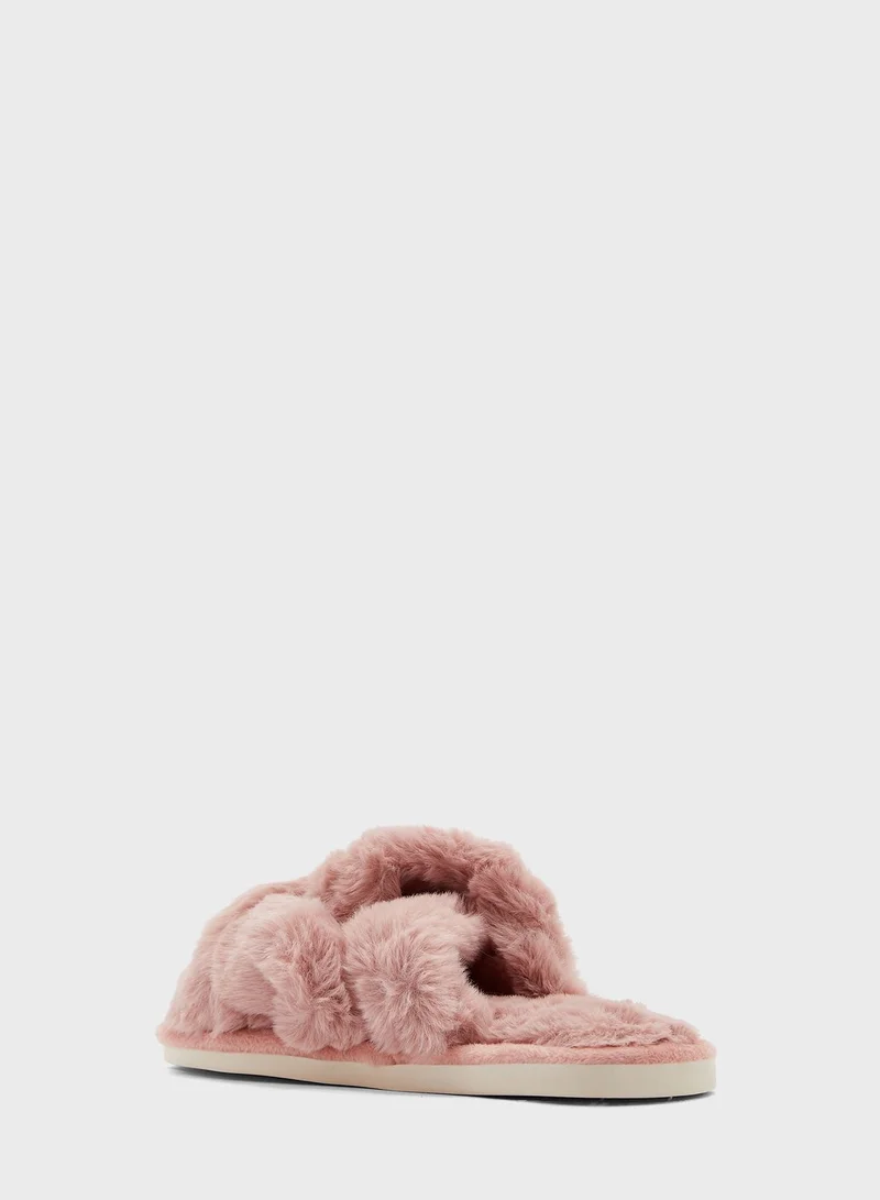 Ginger Twisted Fluffy Bedroom Slipper
