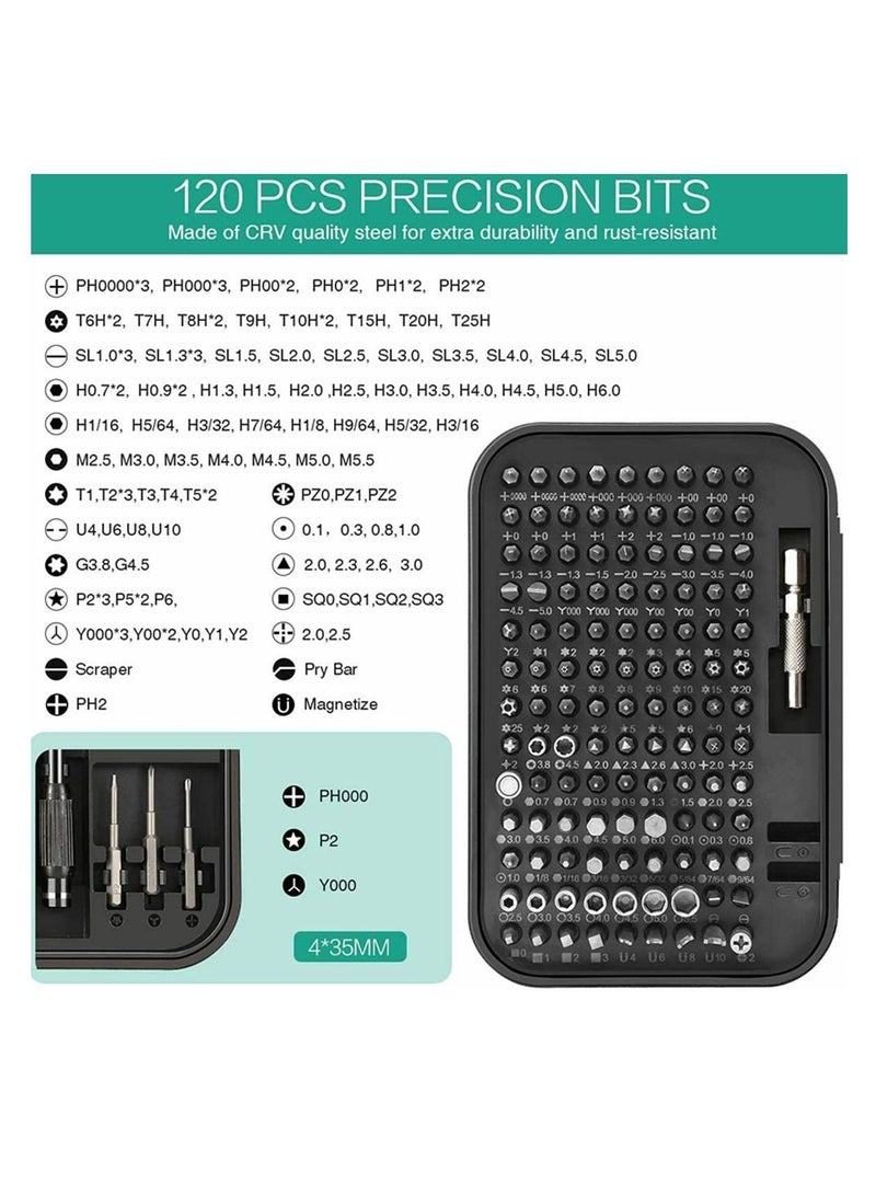 Cool Baby COOLBABY Precision Screwdriver Set New Version 130 in 1 Screwdriver Kit with 120 Screwdriver Bits  Repair Tool Kit With Magnetizer For Smart Phone  Household  - Image 2
