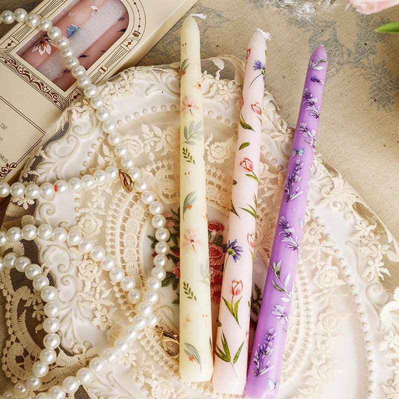 Ruiao قالب شمعة طويلة كلاسيكية 2-pack، قالب شمعة عمود بلاستيكي شفاف لشمعة العشاء في الكنيسة في عيد الميلاد وعيد الحب (10.24 بوصة) - Image 4