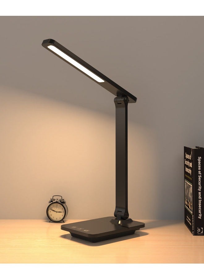 NKX Foldable and Rechargeable Black Desk Lamp for Study and Work  - Image 1
