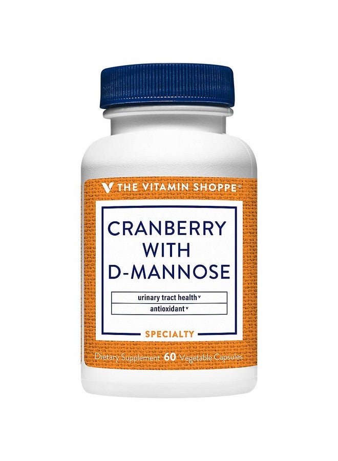 The Vitamin Shoppe Cranberry with D-Mannose, Urinary Tract & Bladder Health, Antioxidant with 60mg Vitamin C with Cranrich (Cranberry Concentrate) (60 Veggie Capsules) by The Vitamin Shoppe - Image 2