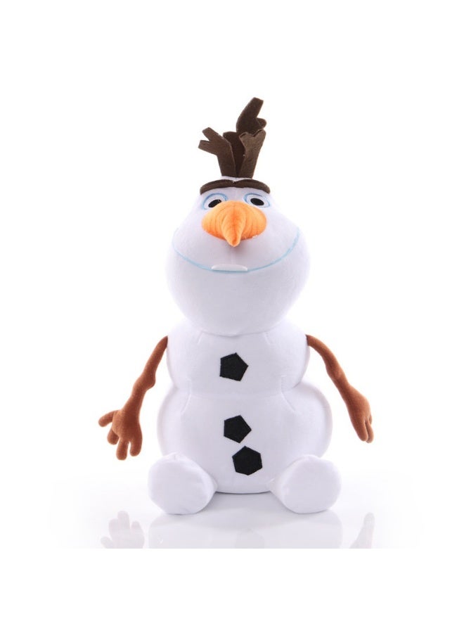 هالامودو دمية ثلج كبيرة مجمدة وجميلة -هدية عيد ميلاد ممتازة وديكور لغرفة النوم، غرفة المعيشة، المكتب والمكتب، مضاعفة كضغط -بوستينغ رفيق 35 سم - Image 1