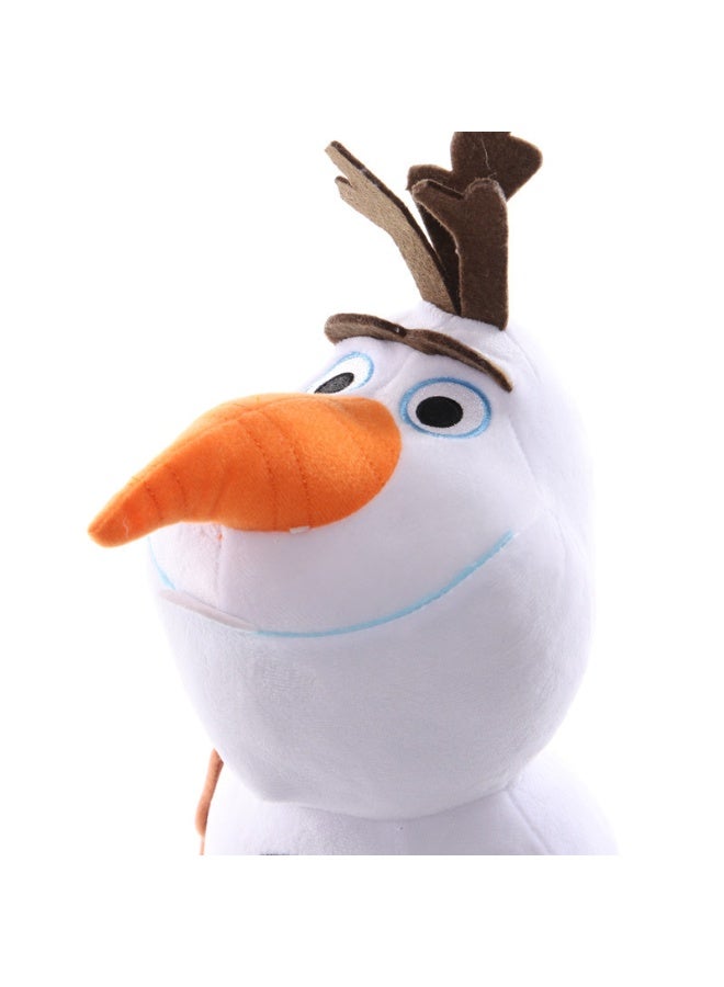 هالامودو دمية ثلج كبيرة مجمدة وجميلة -هدية عيد ميلاد ممتازة وديكور لغرفة النوم، غرفة المعيشة، المكتب والمكتب، مضاعفة كضغط -بوستينغ رفيق 35 سم - Image 4