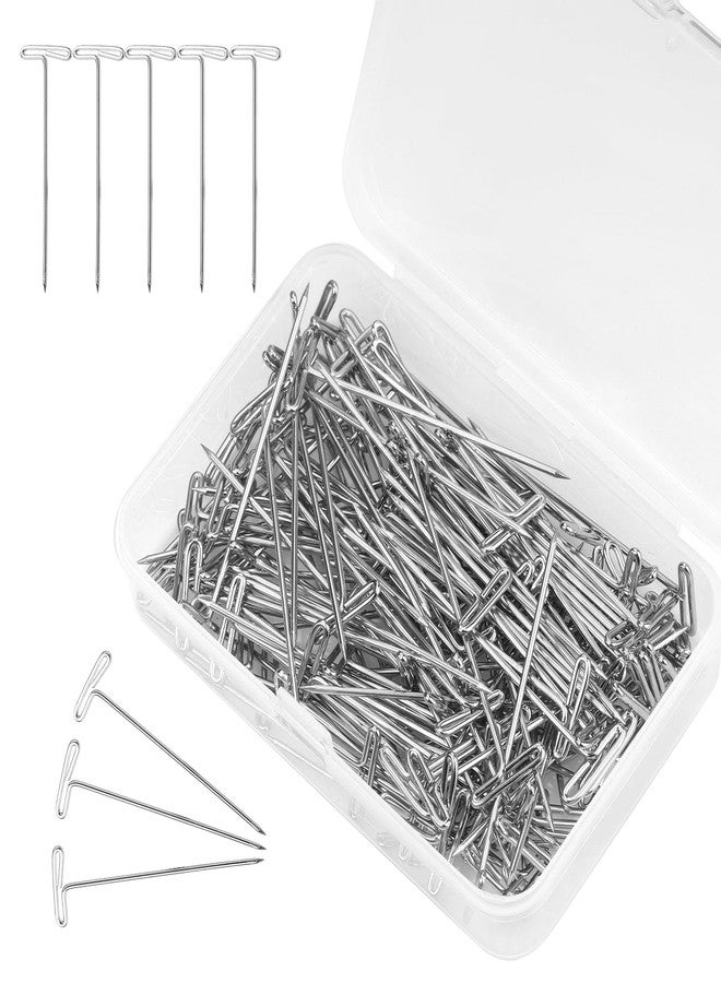 Yizzvb 1Inch 120 Pcs T Pins, Sewing Pins for Wigs, Blocking Knitting, Modelling, Wig Making and Crafts, Stainless Steel Head Pins for Sewing and Craft, Jewelry Making - Image 1