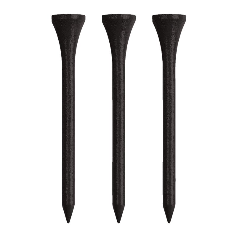 IZZO Golf Wood Golf Tees, 1.75 Inch, Black (Pack of 200) - Image 1