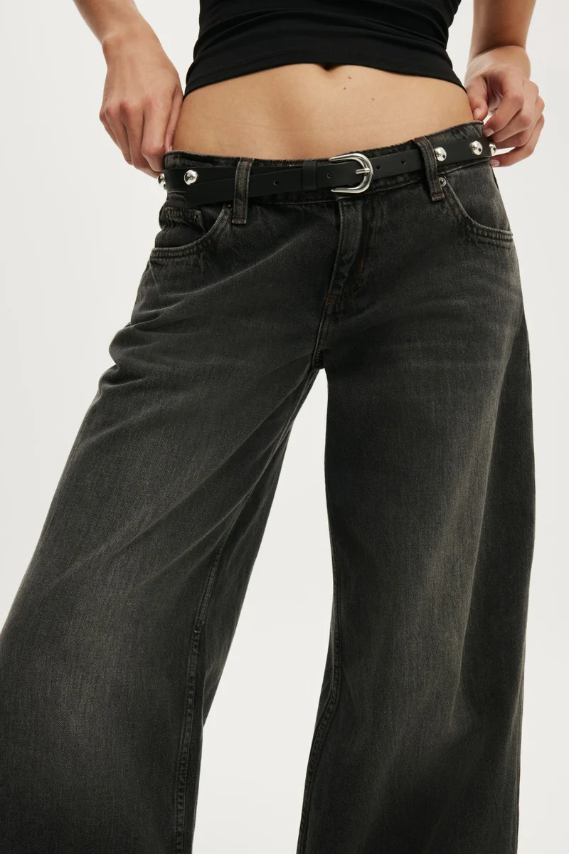 Cotton On  Low Rise Wide Jean for Women | Best Price UAE