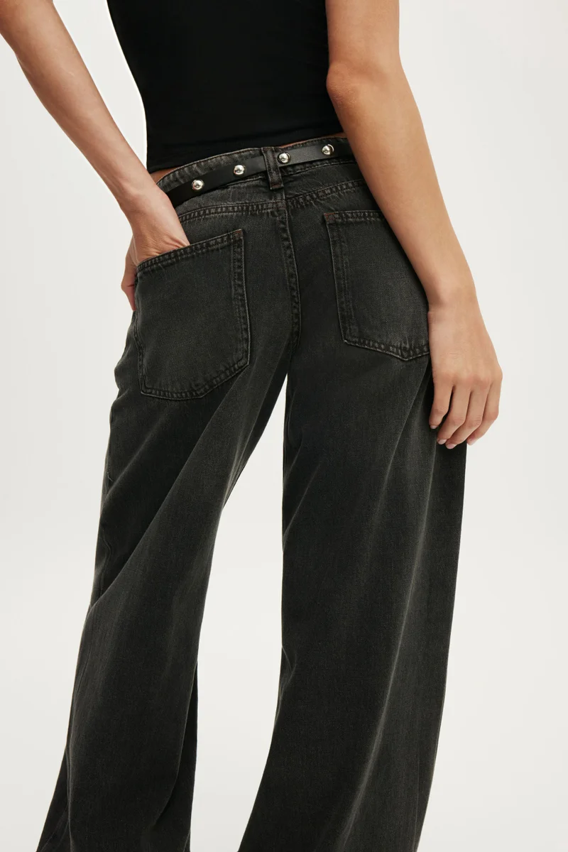 Cotton On  Low Rise Wide Jean for Women | Best Price UAE