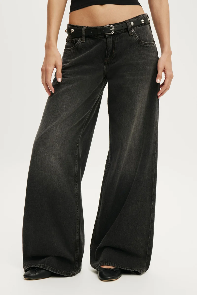 Cotton On  Low Rise Wide Jean for Women | Best Price UAE