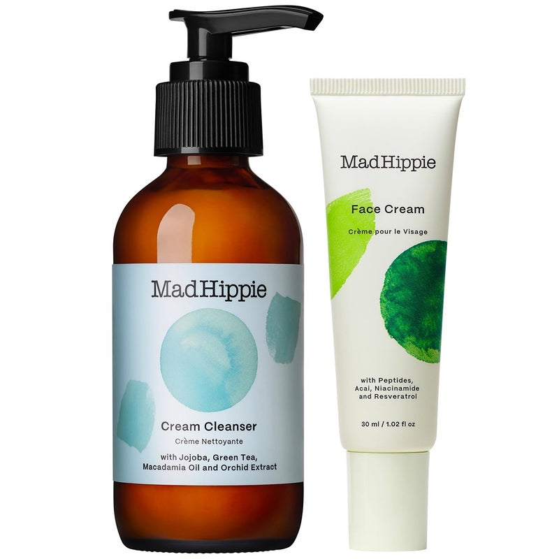 Mad Hippie Face Cream Cream Cleanser Skin Care Set Face Lotion for WomenMen with Niacinamide Matrixyl Peptide Complex Hydrating Facial Cleanser with Organic Jojoba Oil 2 Piece Set - Image 2