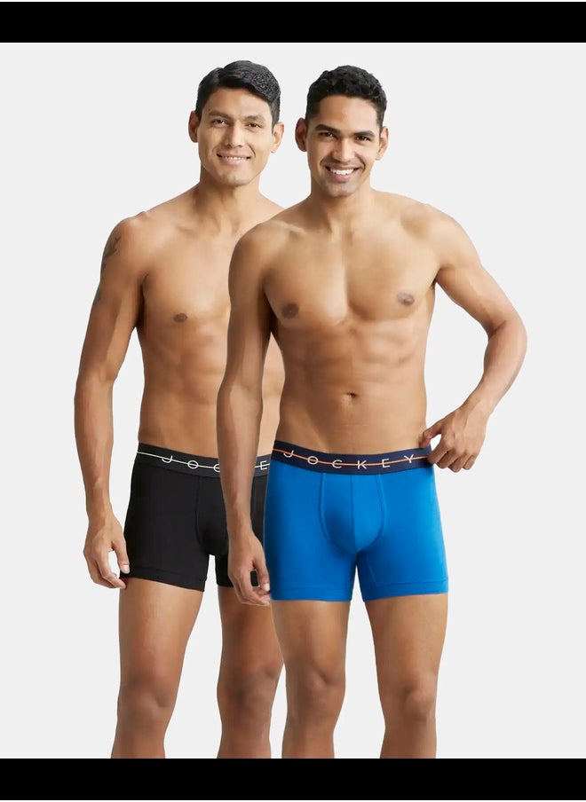 JOCKEY - Jockey NY16 Men's Super Combed Cotton Elastane Stretch Solid Trunk with Ultrasoft Waistband - Image 1