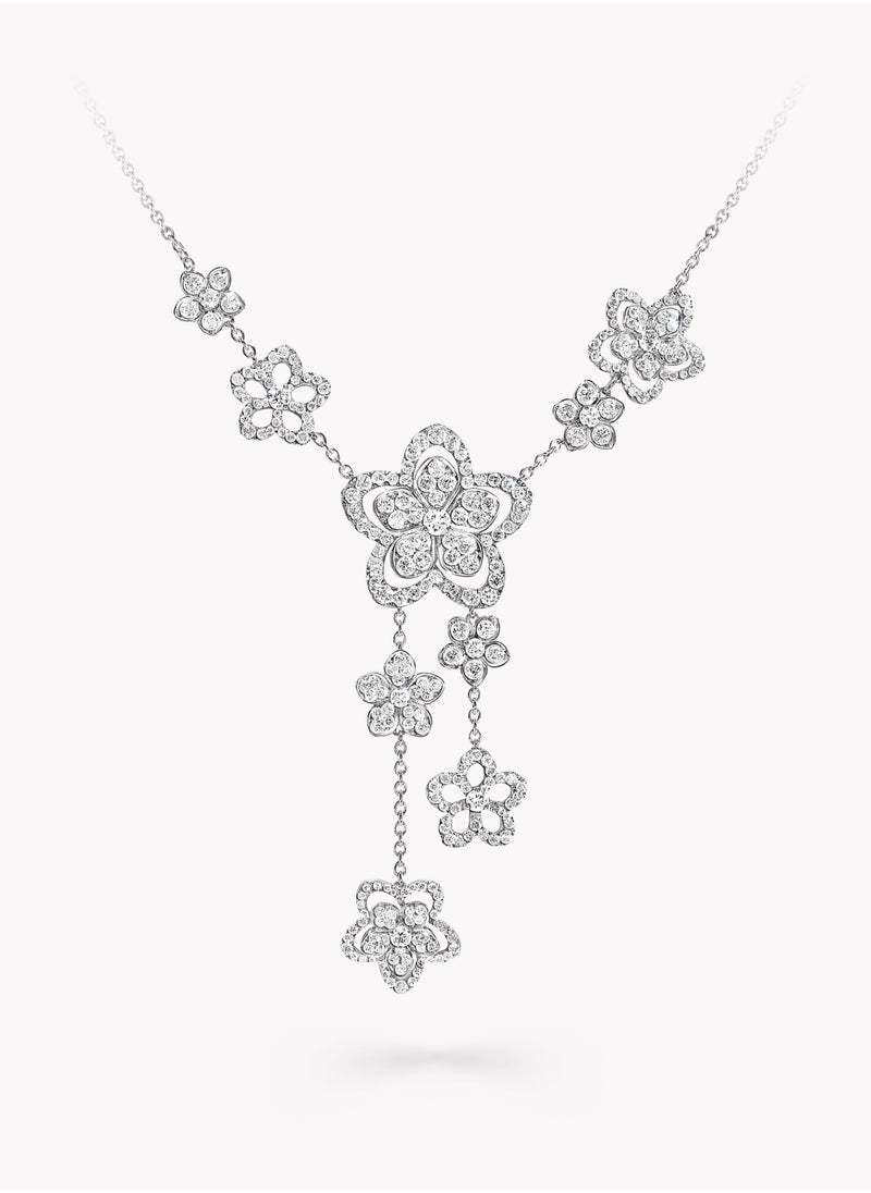 GRAFF - Wild Flower Diamond Drop Necklace - Image 1