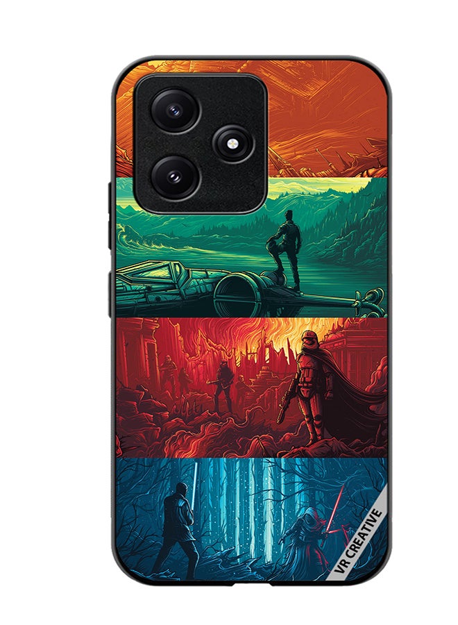 VR CREATIVE Protective Case Cover For Xiaomi Poco M6 Pro 5G Phases Of Life Design Multicolour - Image 1