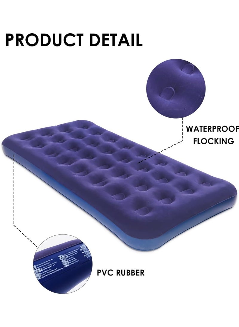 Fixer Twin Size Inflatable Air Mattress – Portable Blow‑Up Guest Bed with Built‑in Pump - Image 4