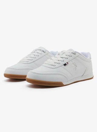 U.S. Polo Assn. CONO GLB 6FX Women’s White Casual Sneakers with Gum Sole – Classic Lace-Up Shoes - view 4