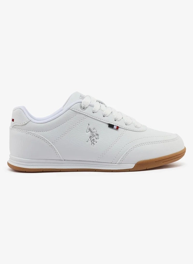 U.S. Polo Assn. CONO GLB 6FX Women’s White Casual Sneakers with Gum Sole – Classic Lace-Up Shoes - Image 2