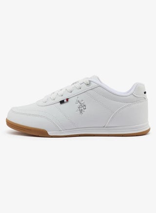 U.S. Polo Assn. CONO GLB 6FX Women’s White Casual Sneakers with Gum Sole – Classic Lace-Up Shoes - view 3