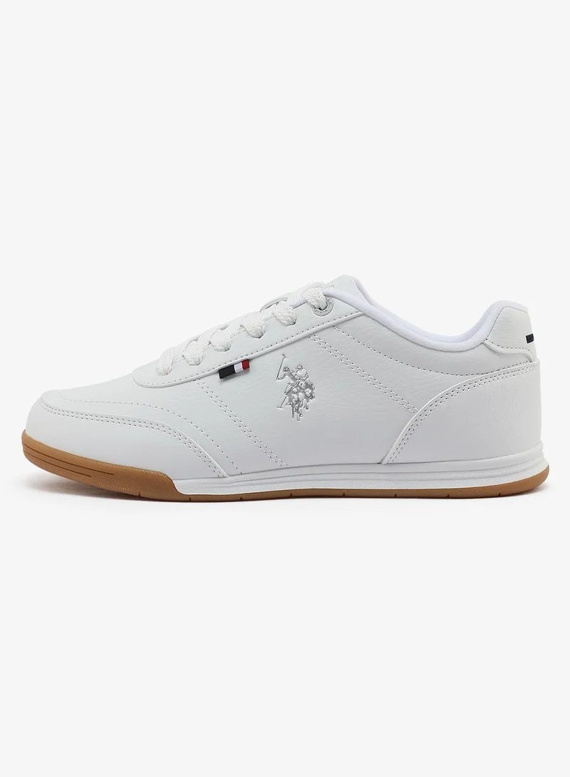 U.S. Polo Assn. CONO GLB 6FX Women’s White Casual Sneakers with Gum Sole – Classic Lace-Up Shoes - Image 3