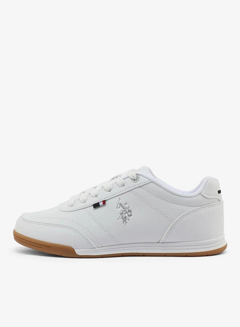 U.S. Polo Assn. CONO GLB 6FX Women’s White Casual Sneakers with Gum Sole – Classic Lace-Up Shoes - Image 3