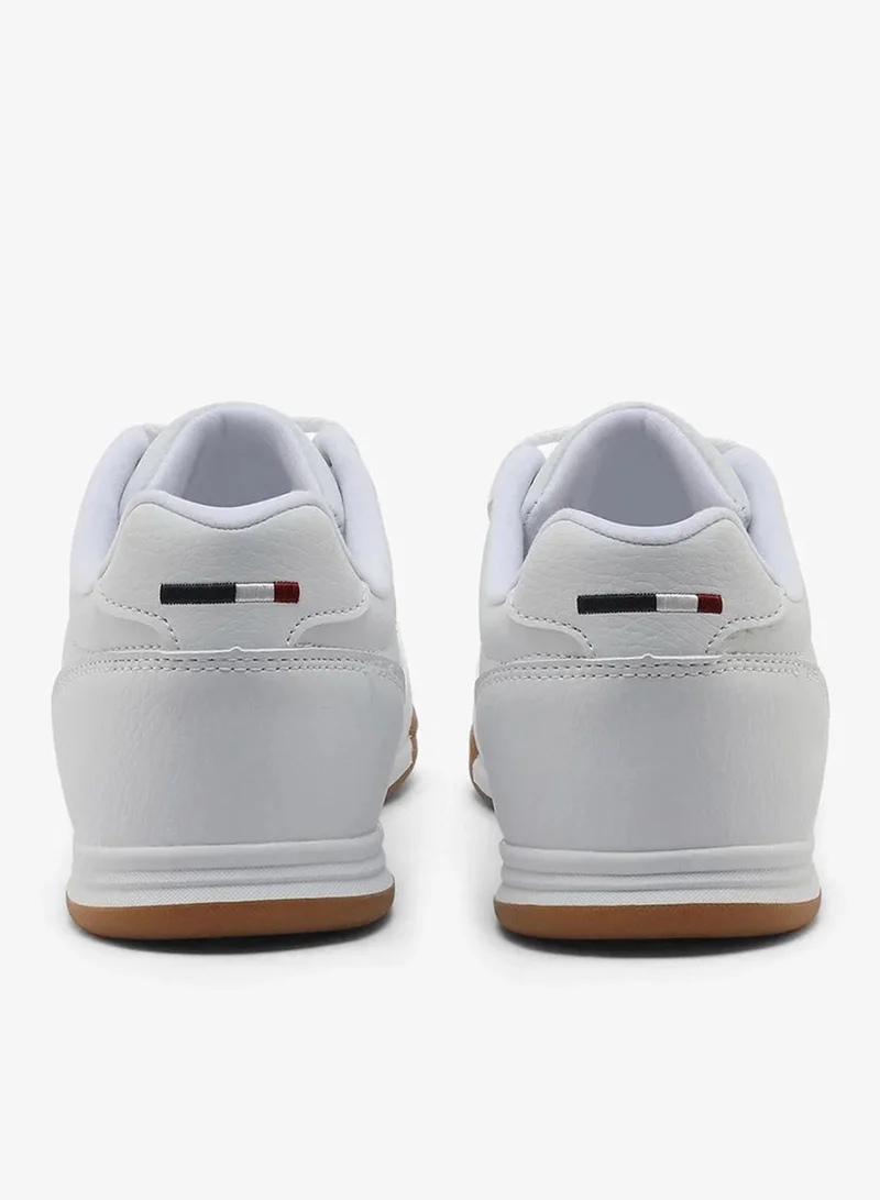 U.S. Polo Assn. White U.S. Polo Assn. CONO GLB 6FX Women’s White Casual Sneakers with Gum Sole – Classic Lace-Up Shoes for Women | Best Price UAE