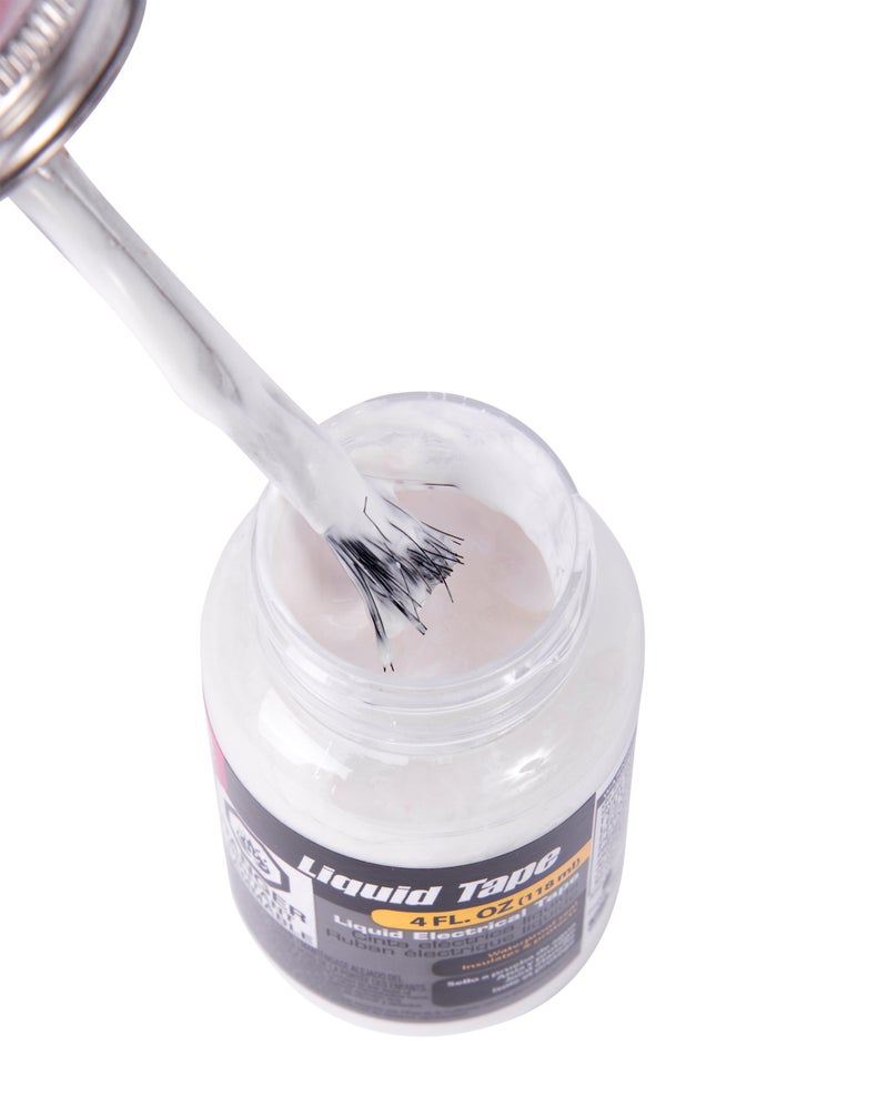 Gardner Bender LTW-400 4OZ WHT LIQ Elec Tape, 4 Oz Bottle, White, 4 Fl Oz - Image 2