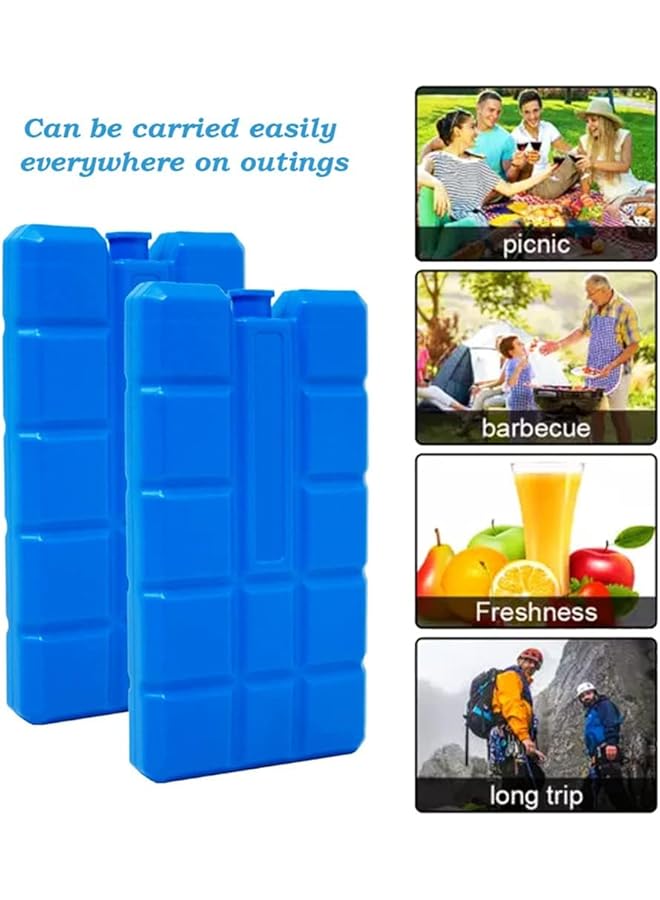 أكس سبرينج أكياس ثلج قابلة لإعادة الاستخدام، قطعتان، مقاومة للتسرب وآمنة للاستخدام في الفريزر، رائعة للمخيمين والنزهات، مثالية للحفاظ على الطعام طازجًا في صناديق الغداء والمبردات والحقائب المعزولة. - Image 4