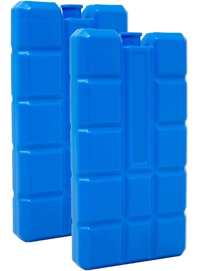 أكس سبرينج أكياس ثلج قابلة لإعادة الاستخدام، قطعتان، مقاومة للتسرب وآمنة للاستخدام في الفريزر، رائعة للمخيمين والنزهات، مثالية للحفاظ على الطعام طازجًا في صناديق الغداء والمبردات والحقائب المعزولة. - Image 1