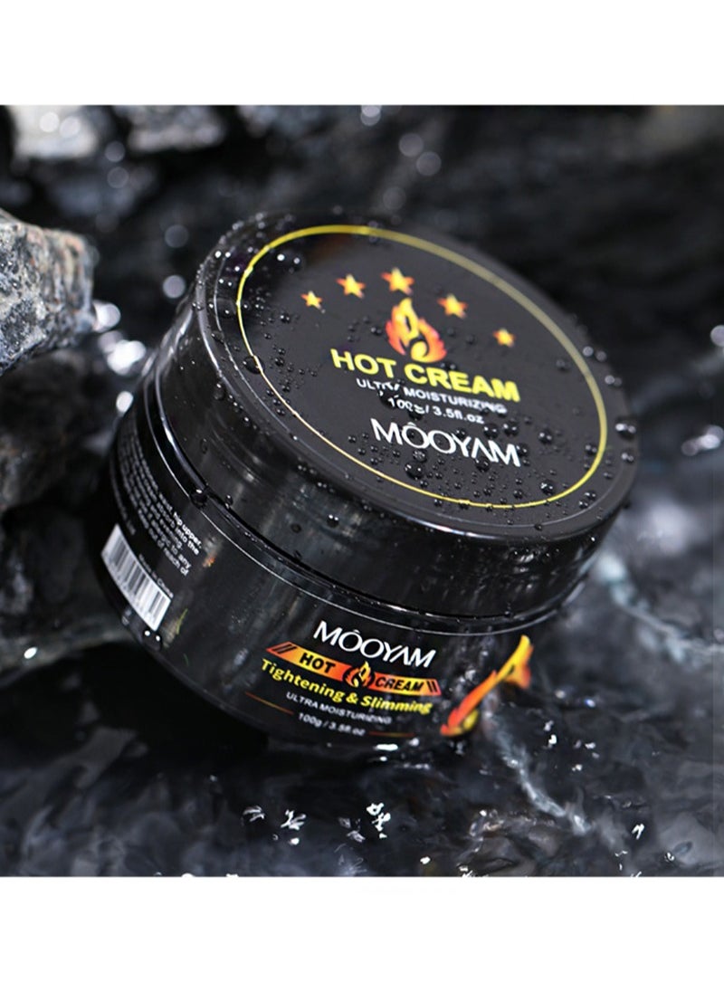 MOOYAM - Hot Cream，Tightening & Slimming，Belly Fat Burning Thermal Cream, Sweat Enhancing Cream for Women and Men, Anti-Cellulite Cream, Natural Sweat Workout Enhancer, Thighs, Abdomen, Leg Firming (100g) - Image 1