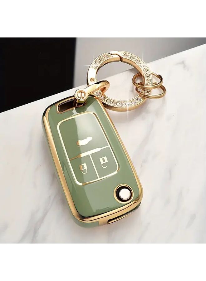 White TPU Car Key Cover For Chevrolet Cruze Captiva Trax Buick - Image 3