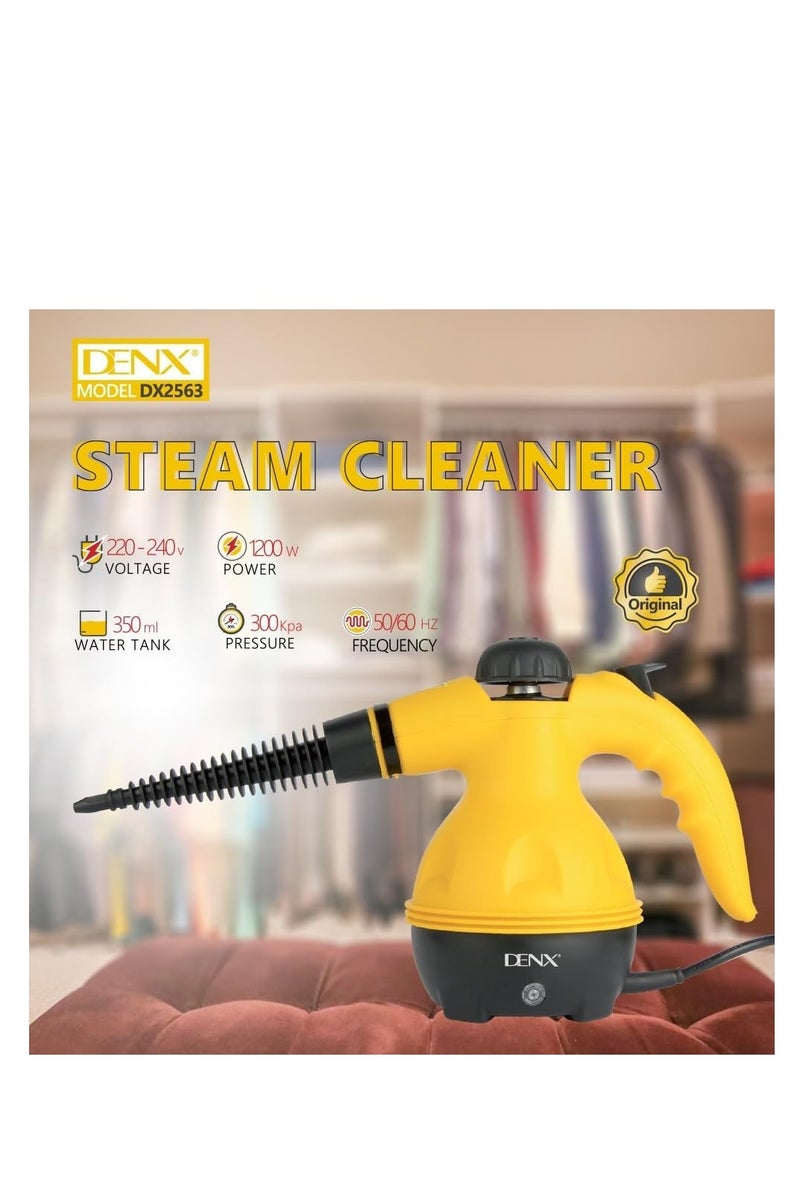 دينكس جهاز تنظيف بالبخار متعدد الاستخدامات يعمل بالكهرباء بقوه 1200واط السعه للماء 350 ملي - Image 3