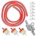 HOLATO Gas Fuel Line Hose Clamps Fuel Filters with Inline Shut Off Valve Petcock Set for 50cc 70cc 90cc 110cc 125cc 150cc Taotao Coolster Apollo Baja ATV Four Wheeler Dirt Pit Bike RED - Image 2
