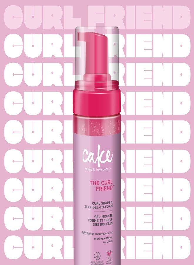 Cake Beauty Gel-to-Foam Styler, The Curl Friend - Volumizing & High Hold Gel to Foam - Flake Free Frizz Control - Infused with Coconut Oil & Shea Butter - For Curly Hair- 6.8 fl oz./ 200 mL - Image 2